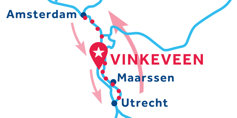 Vinkeveen RETURN via Amsterdam & Utrecht