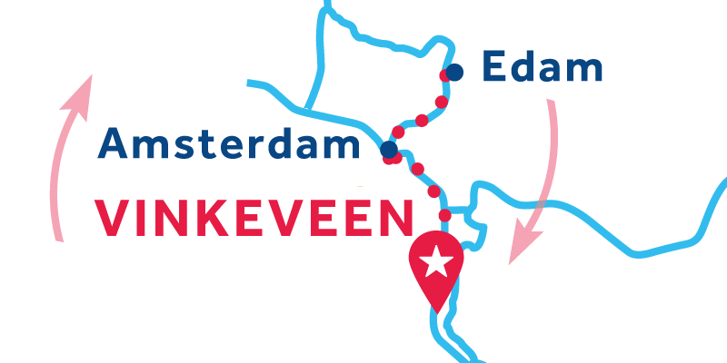 Vinkeveen RETURN via Amsterdam, Edam & Alkmaar