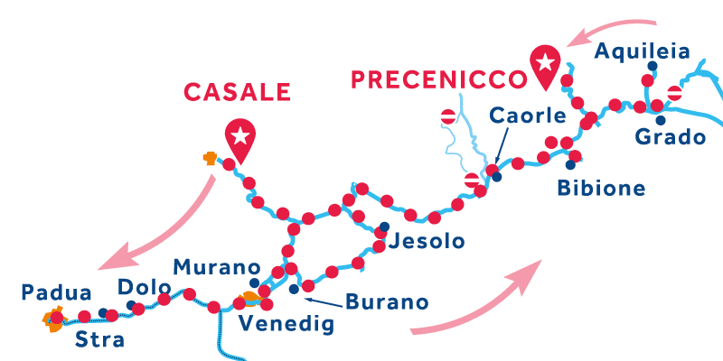 Casale nach Precenicco über Venedig Brenta Riviera Chioggia