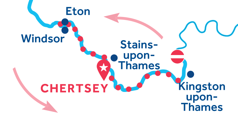 Chertsey RETURN via Windsor & Kingston-upon-Thames