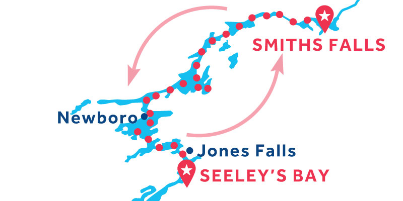 Smiths Falls RETURN via Seeley's Bay