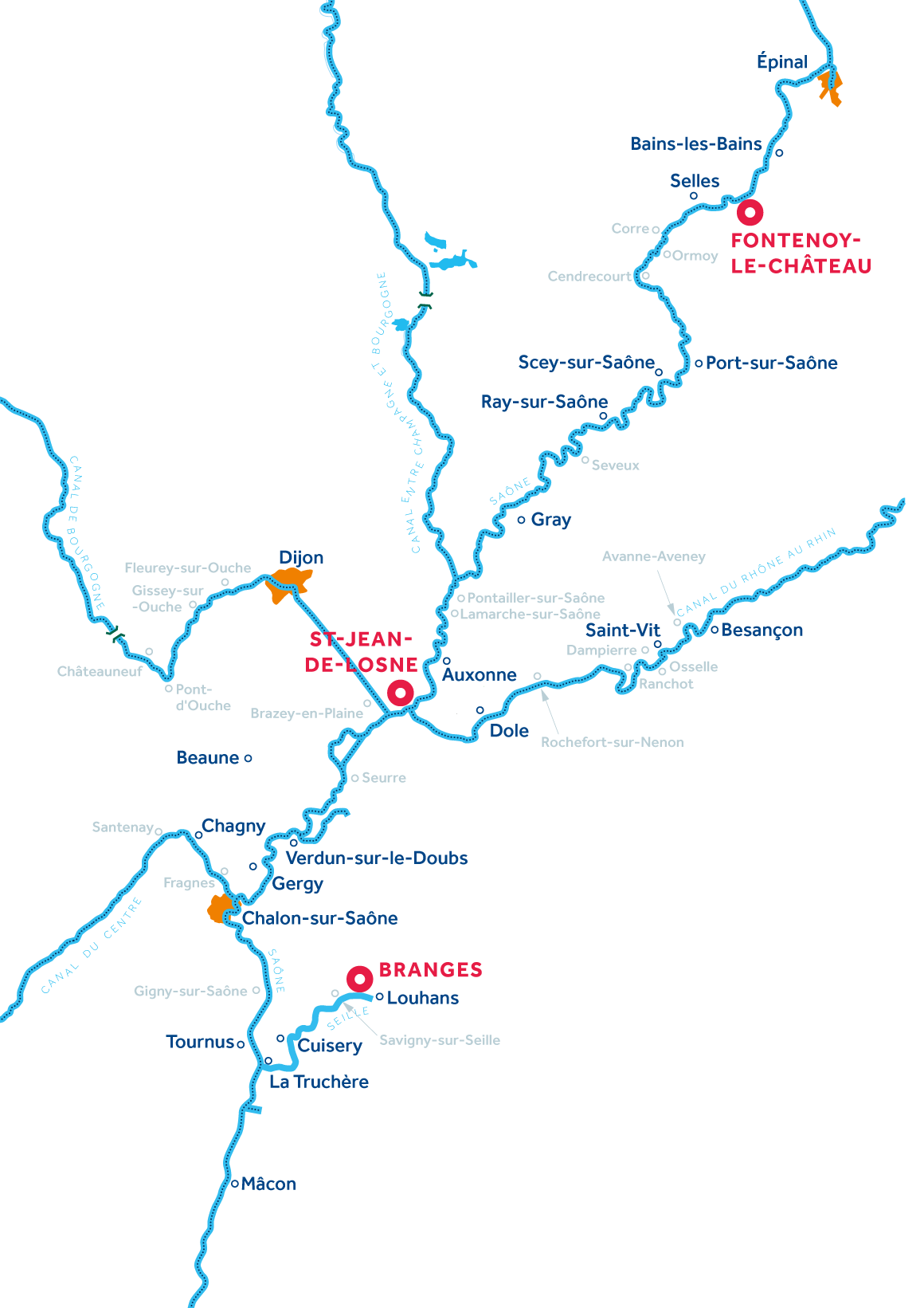 Carte: Bourgogne Franche-Comté