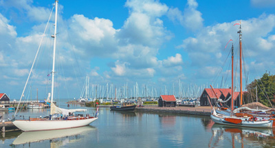 Boote auf einem niederländischen See