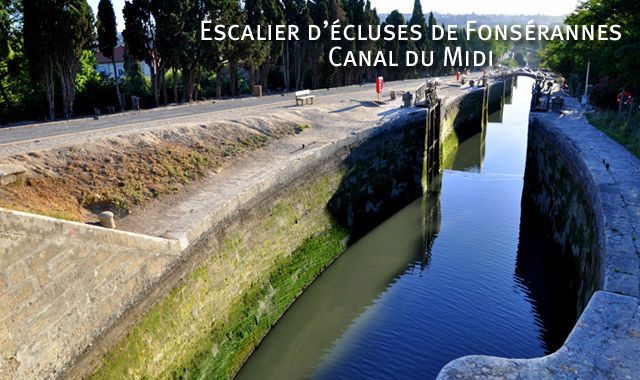 Les écluses de Fonsérannes, Canal du Midi