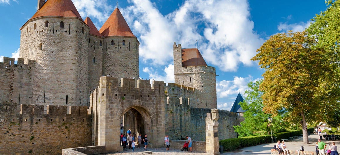 La porte Narbonnaise, La Cité de Carcassonne