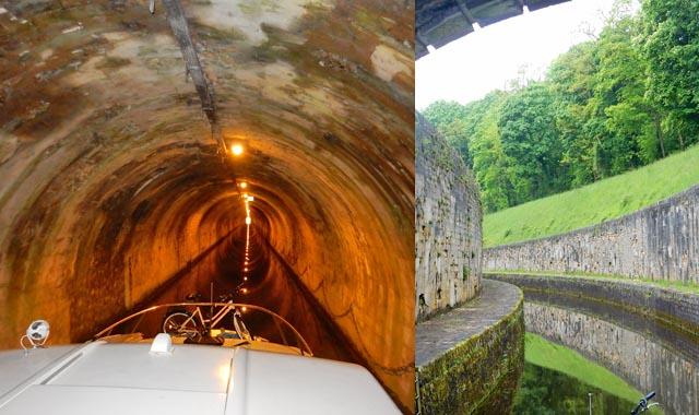 Leboat Bootfahren Franche Comte Tunnel von St Albin